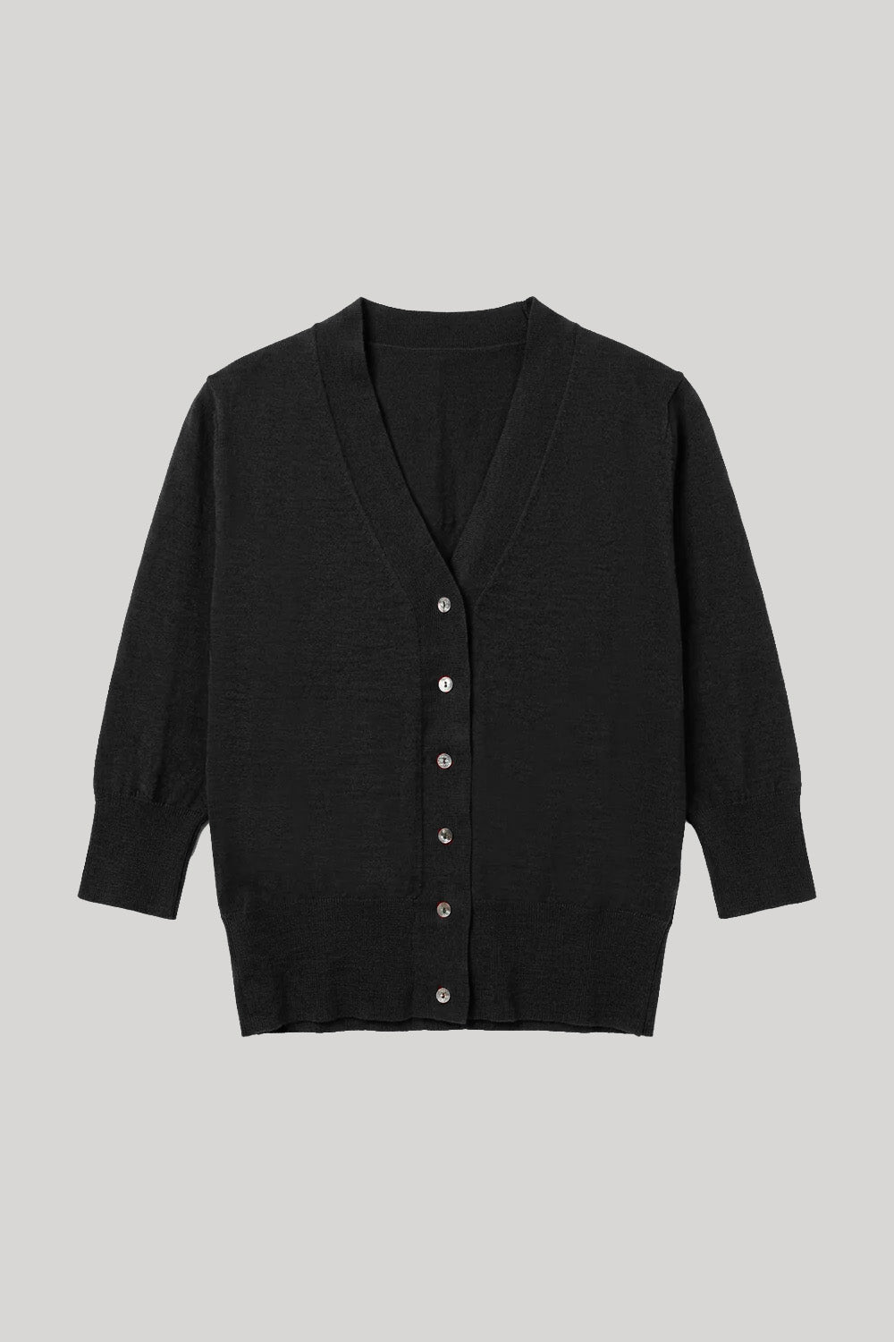 Black v neck cardigan