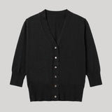 Black v neck cardigan