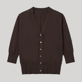 M.J. Watson | Fine Cashmere Cardigan in Raven