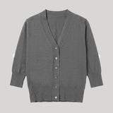 M.J. Watson | Fine Cashmere Cardigan in Grey