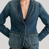 Nili Lotan | Elton Denim Blazer