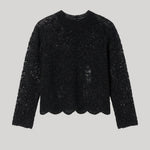Black crochet top