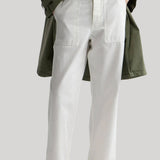 Nili Lotan | Earl Cotton Pant in Vintage Cream