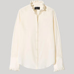 White silk blouse