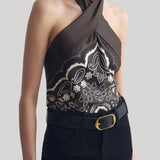 Nili Lotan | Solal Silk Halterneck Top