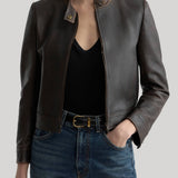 Nili Lotan | Nico Shrunken Leather Jacket