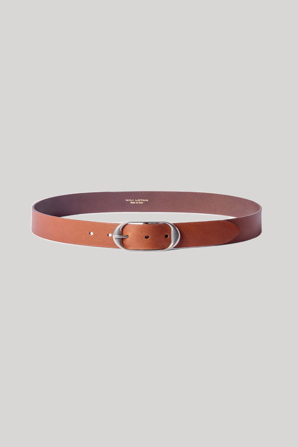 A brown leather belt 
