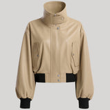 Nour Hammour | Briar Cropped Bomber Jacket