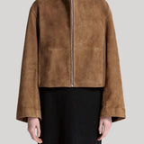 Nour Hammour | Etienne Everyday Suede Jacket in Tobacco