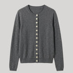 Gray cardigan sweater