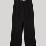Black cropped trousers