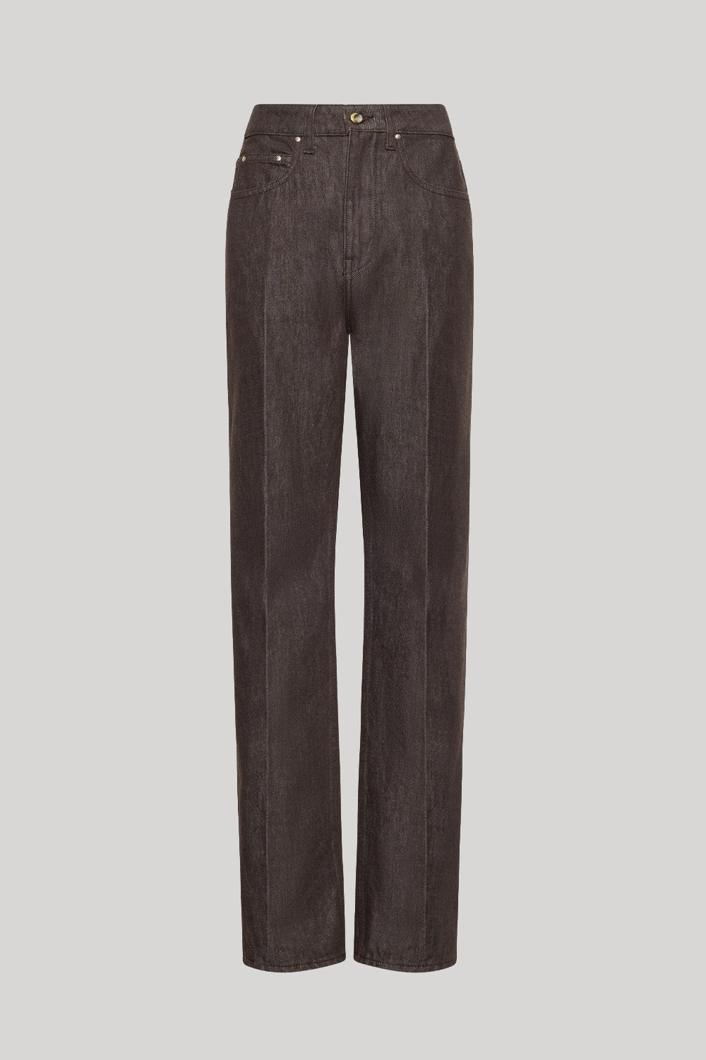 Brown wide leg jeans