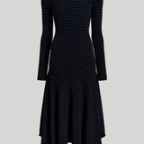 Proenza Schouler | Didi Dress in Navy/Black Stripe