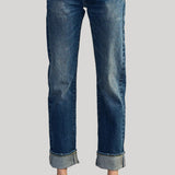 R13 | Cuffed Boy Straight in Caslon Selvedge Blue
