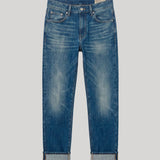 R13 | Cuffed Boy Straight in Caslon Selvedge Blue