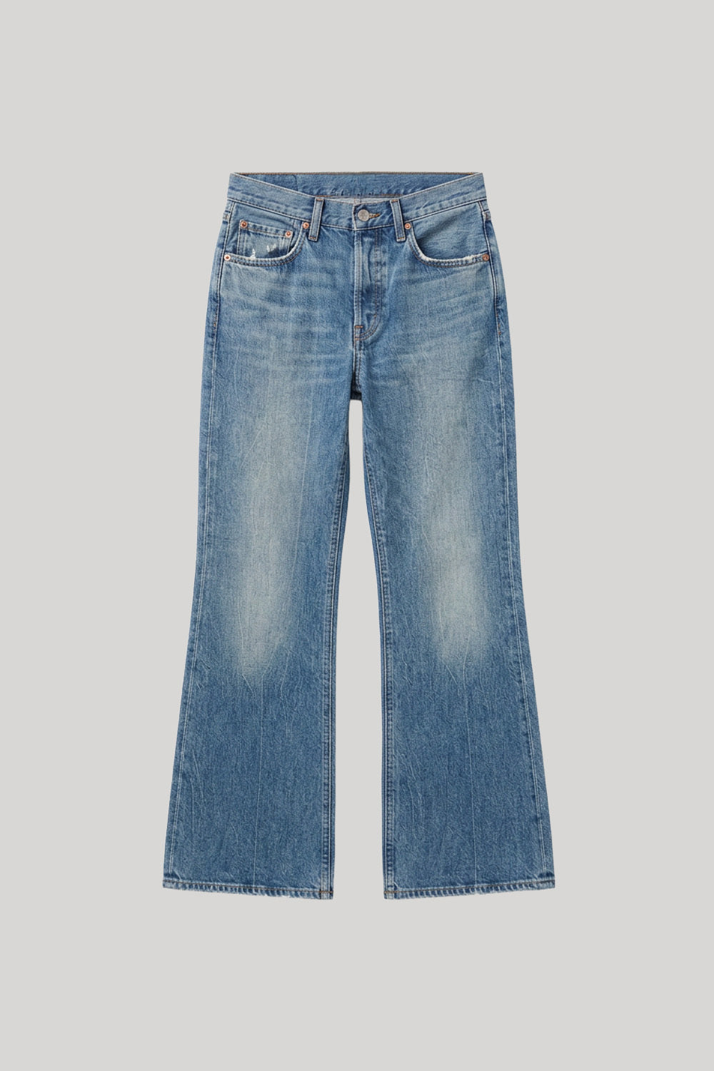 Vintage wash flare denim Jeans