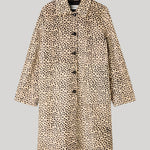 Pony hair trench coat