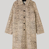 Pony hair trench coat