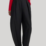 Róhe | Puck - Sculptural Tailored Trousers in Black