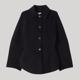 Róhe | Double-Faced Sculptural Jacket in Black