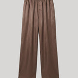 Róhe | Relaxed Silk Trousers in Taupe