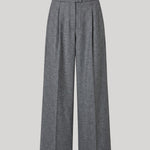 Grey pleated trousers