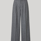 Grey pleated trousers