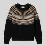 Black fair isle sweater