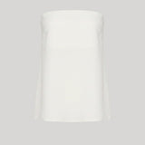 Sablyn | Camden Strapless Silk Top in White