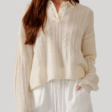 Sablyn | Elsie C Relaxed Polo Sweater