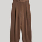 Brown silky trousers