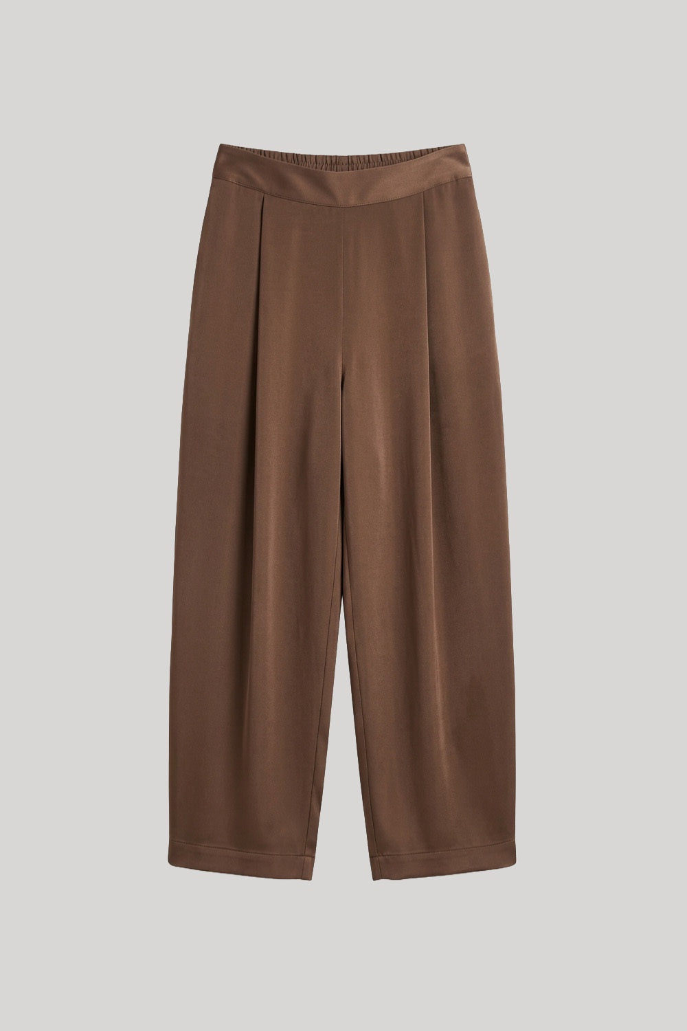 Brown silky trousers