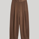 Brown silky trousers