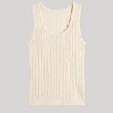 Sablyn | Juna Scoop Neck Tank in Gardenia