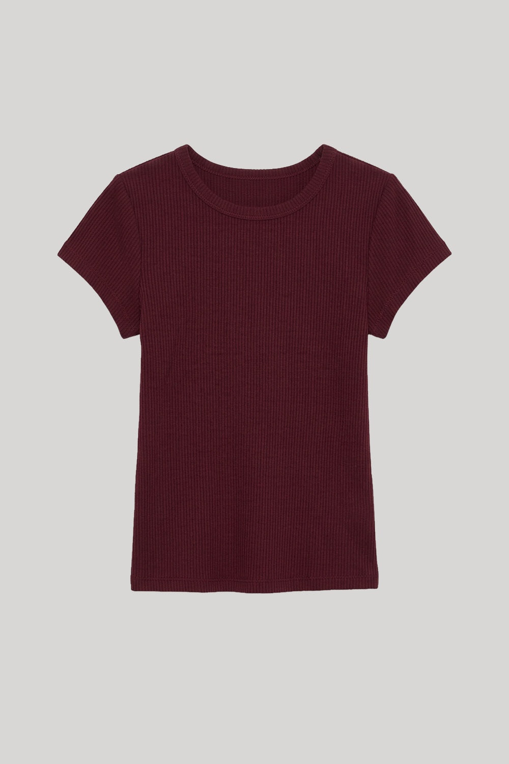 Burgundy tee shirt