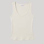 White ribbed tank top