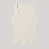 White ribbed tank top