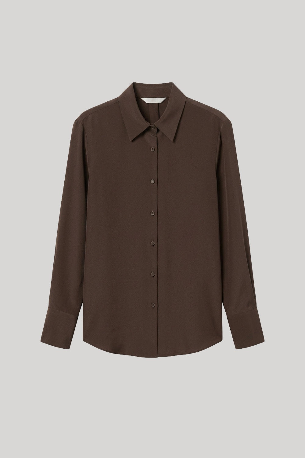 Brown button down blouse