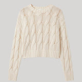 Sablyn | Tristan Crewneck Pullover in Gardenia