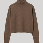 Brown turtleneck sweater