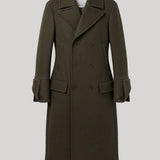 Green double breasted coat