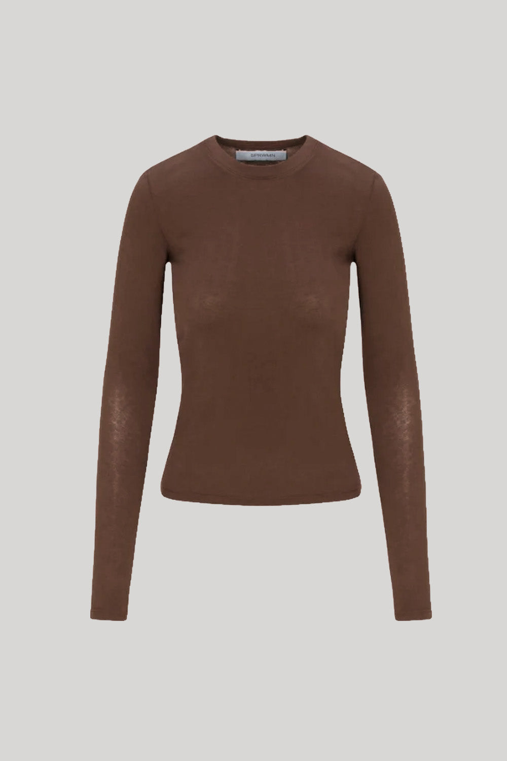 Brown long sleeve crewneck