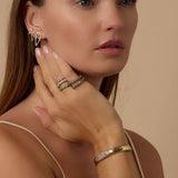 Eden Presley | Glitter Stack Ring in Green