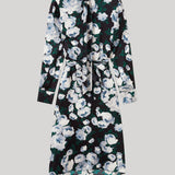 Stella McCartney | Floral Long-Sleeve Mesh Midi Dress