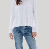 The Great | The Long Sleeve Ruffle Tee