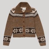 The Great | The Nordic Scholar Cardigan in Hickory Fairisle