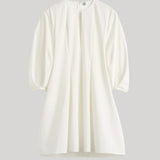 Toteme | Balloon Sleeve Cotton Dress in White