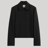 Toteme | Boxy Twill Jacket in Black