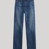 Medium blue wash denim