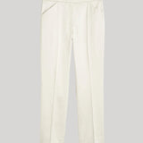 Toteme | Cropped Straight Trouser in Ecru